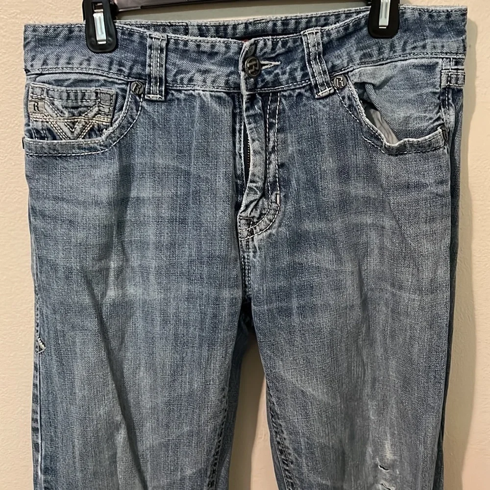 Men’s Rock and Roll Cowboy Straight Relaxed Fit Jeans Size 33x36 (GREAT)